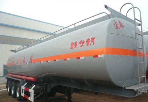 China Fuel Tanker Trailer 40M3, 45M3, 47M3 For Sale