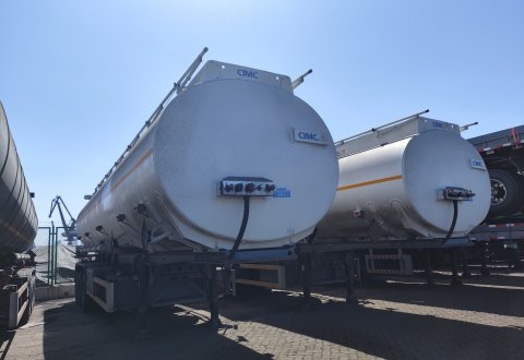 CIMC 3 Axles 45cbm 4 Compartments Fuel Tank Trailer for Sale