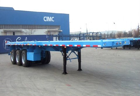 CIMC 3 Axles Flatbed 40FT Container Trailer for Sale