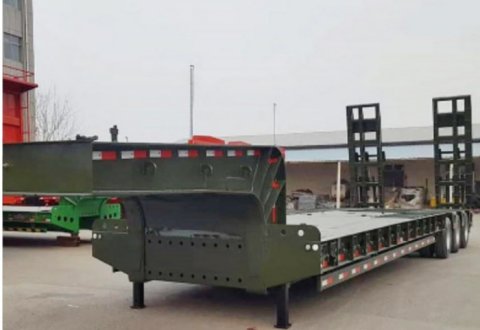Heavy Duty 3 Lines 6 Axles Lowbed Trailer