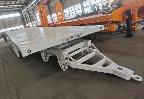 KAILAI 40ft Flatbed 3 Axles Drawbar Trailer for Sale
